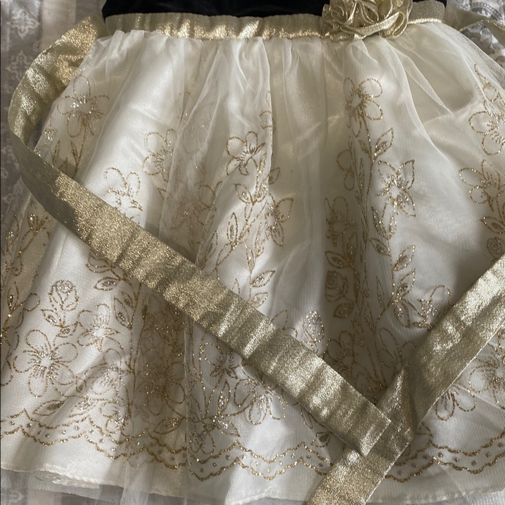 Jona Michelle Formal Black and White Dress with Elegant Tulle - Picture 6 of 9